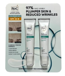 Roc Plumper Skin & Reduced Wrinkles Moisturizer w/Hyaluronic Acid, SPF 30, OPEN - Picture 1 of 5