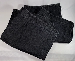 RLL Lauren Ralph Lauren coppia federe cuscino cotone nero denim misura standard - Foto 1 di 12