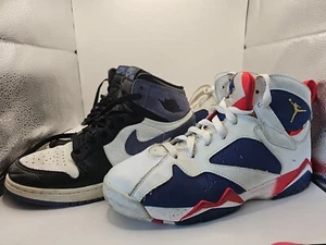 2x Nike Shoes Size 6y 24cm Nike Og High Retro Tinker Jordan - Picture 1 of 16