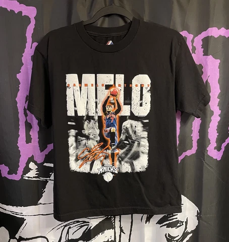 New York Knicks Carmelo Anthony shirt Majestic Youth XL Cover