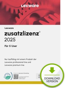 Lexware Zusatzlizenz 5-User 2025, ABO-Version; Download - Bild 1 von 1