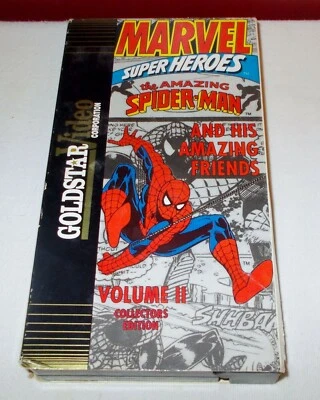 1991 THE AMAZING SPIDERMAN Goldstar Video VOLUME II VHS MOVIE + - Image 1 of 3