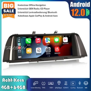 10.25" IPS Android 13 Autoradio GPS DAB+CarPlay 64GB Wifi 4G BMW 5er F10 F11 CIC - Bild 1 von 14