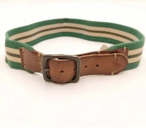 Abercrombie & Fitch Stoffgürtel grün mit Leder Damen Größe Medium 29 -30 - Bild 1 von 6