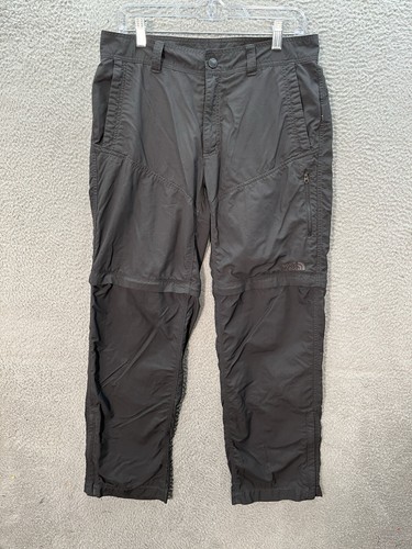 The North Face Pantalone Uomo 32 Grigio Nylon Convertibile Utility Tasca Outdoor