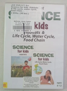 Science for Kids Habitats & Life Cycle, Water Cycle, Food Chain DVD Educational - Imagen 1 de 8