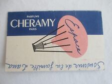 Carte parfumée/Calendrier "Chez Jo" coiffeur à Béziers (34) 1958