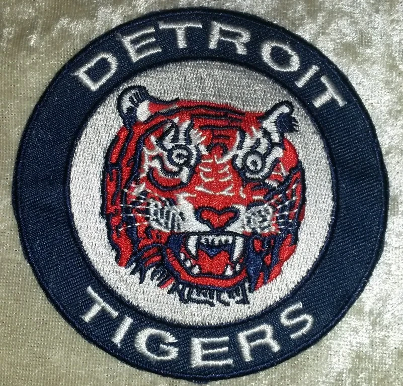 Detroit Tigers Round 3.5" Iron /Sew On Embroidered Patch~ Free Tracking!