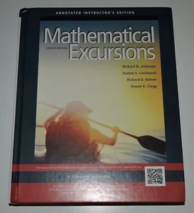 Aufmann Lockwood Mathematical Excursions Annotated Instructor Ed Cengage HC NM - Picture 1 of 2