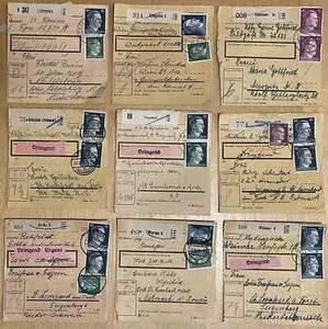 Germany - 9 parcel cards 1943 - 1944 - Picture 1 of 2