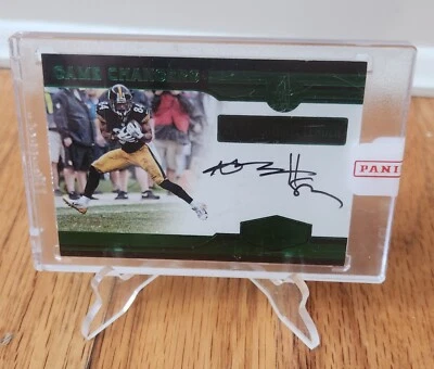 2016 Panini Plates & Patches Antonio Brown Game Changers Green Auto /10 SEALED - Image 1 of 4