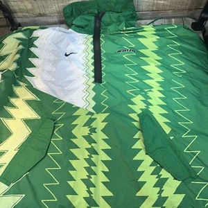 NIKE NIGERIA Men's Woven Poncho CU1405-302 - ONE SIZE - Pine Green Large - Picture 1 of 6