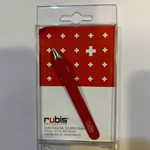 Elektrolyse Edelstahl kurze Spitze Epilation Pinzette - Rubis/Schweiz - Bild 1 von 2