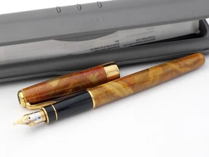 STYLO PLUME ANCIEN - FOUNTAIN PEN - PARKER SONNET EN LAQUE DE CHINE HAVANE - 18K - Picture 1 of 12