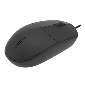 Rapoo N100 optische Maus kabelgebunden schwarz ergonomisch DPI 1600 - Bild 1 von 1
