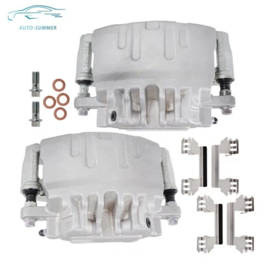 Front LH & RH Disc Brake Caliper W/ Bracket For 2004-2008 Cadillac CTS STS 2.8L - Изображение 1 из 4