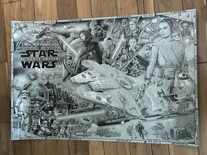 Star Wars The Force Awakens Silkscreen Poster Ise Ananphada LE 100 Bottleneck - Picture 1 of 2