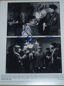 Robin Williams & Bob Balaban handsigniert handsigniert 8x10 "JAKOB DER LÜGNER". - Bild 1 von 2