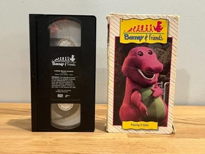 2 Vintage Barney and Friends VHS Tapes - Playing it Safe, Caring Means Sharing - Picture 1 of 11