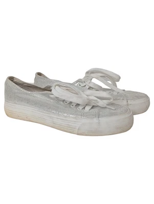 ANNA FIELD Sneaker Basse Donna Argento Glitter (EU 39) - Immagine 1 di 2