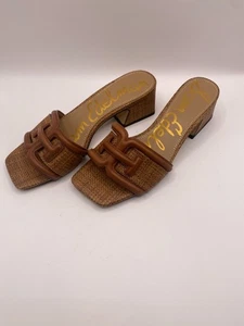 Sandale à talon femme Sam Edelman Rich Cognac Waylon à enfiler taille 7 - Photo 1/7