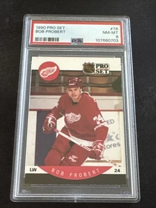 1990-91 Pro Set - Bob Probert #76 Psa 8 - Foto 1 di 2