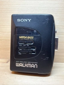 Sony Walkman Portable Cassette Player WM-EX16 Black Mega Bass Parts Repairs - Picture 1 of 10
