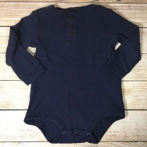 OshKosh Long Sleeve Dark Blue Bodysuit | 24 M - Picture 1 of 8