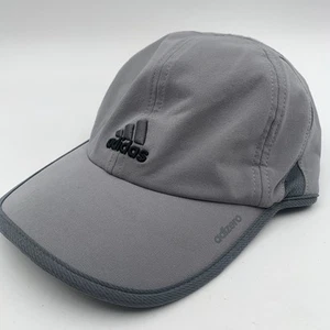 Cappello da corsa Adidas Climacool grigio cinturino schiena berretto regolabile stoppini sudore - Foto 1 di 9
