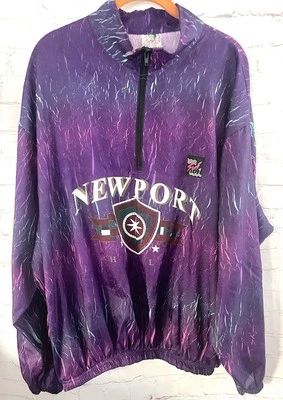 90’s Surf Style Pullover Windbreaker 1/4 Zip XXL Mens Unisex VTG - Image 1 of 4