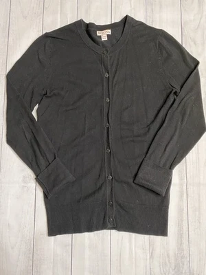 Women’s XS Merona black butttoned cardigan sweater - Image 1 of 4