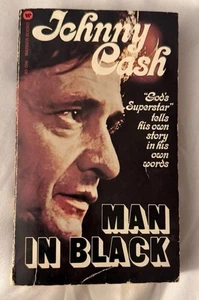 Man In Black Johnny Cash 1976 PB Warner Books 1st Printing Vintage Photographs - Picture 1 of 9