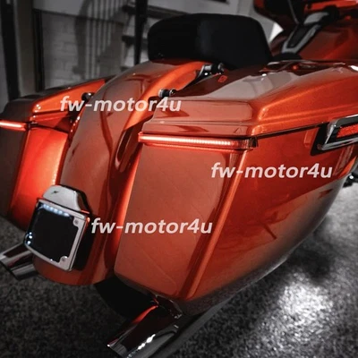 Luces LED de alforja trasera para Harley Road Glide FLTRX 2024 Tracer señal de giro Foto 1 de 4