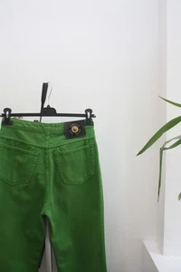 Versace Jeans Couture Vintage Denim Green Jeans - Picture 1 of 7