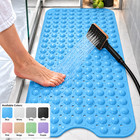 Non Slip Bath Mat Extra Large Shower Mat Bathtub Anti-Mold Rubber Strong Suction