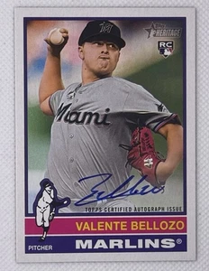 2025 Topps Heritage - Real One Autographs Valente Bellozo #ROA-VB (AU, RC) - Picture 1 of 2
