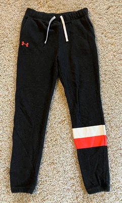 Girls Under Armour Size Youth Large Sweat Pants Joggers Loose Gray Kids - Image 1 of 4