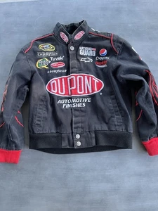 VTG Design NASCAR Jacket Youth Medium Red DuPont Gordon Flame - Picture 1 of 15
