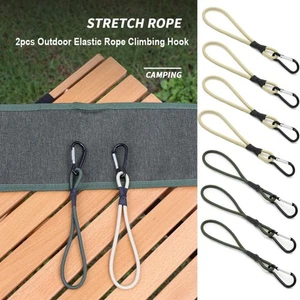 2pcs 2 Colors Outdoor Elastic Rope Ground Nail Tent Accessories - Picture 1 of 9