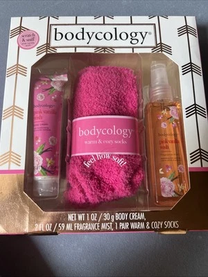Bodycology PINK VANILLA WISH Mist Body Cream Socks Gift Set - Image 1 of 2