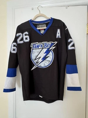 Camiseta de hockey Martin St. Louis para hombre talla 50 Tampa Bay Lightning Reebok NHL Foto 1 de 4
