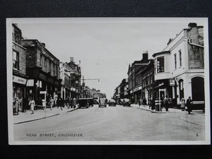 Essex Colchester HEAD STREET & SIR ISAAC WALTON STREET c1948 RP Postcard - Picture 1 of 3