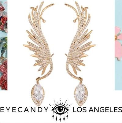 Pendientes bohemios Eye Candy Los Angeles circonita cúbica Lux Nikki Bird Foto 1 de 4