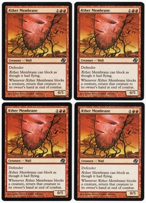 Aether Membrane x4 4x 2007 Planar Chaos PLAYSET Red Unc Creature MTG SP - NM AZ1 - Image 1 of 2