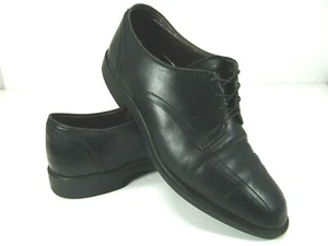 ALLEN EDMONDS 5514 Men's Black Leather Comfy Blucher Derby Dress Shoes Size 11D - Picture 1 of 10