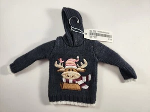 Maglione natalizio Chrisopher Banks felpa con cappuccio ornamento Merry Moose c j banks 2021 - Foto 1 di 3