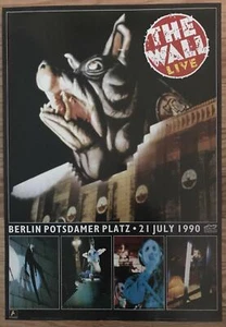 Poster promozionale Pink Floyd The Wall Live Germania 1990 25x35 - Foto 1 di 1