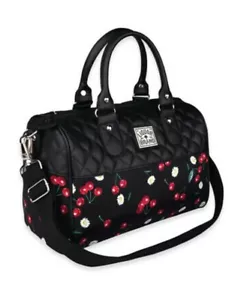 Liquor Brand Daisy Cherry Black Shoulder Bag Purse Punk Rockabilly - Picture 1 of 4