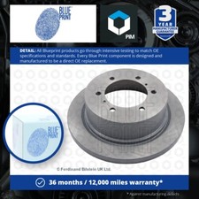 2x Brake Discs Pair Solid fits MITSUBISHI PAJERO/SHOGUN Mk2 2.8D Rear 94 to 99