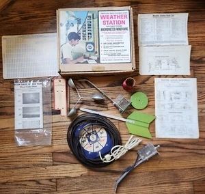 1960's Weather Station Kit American Basic Science Club Anemometer Windvane - Picture 1 of 24